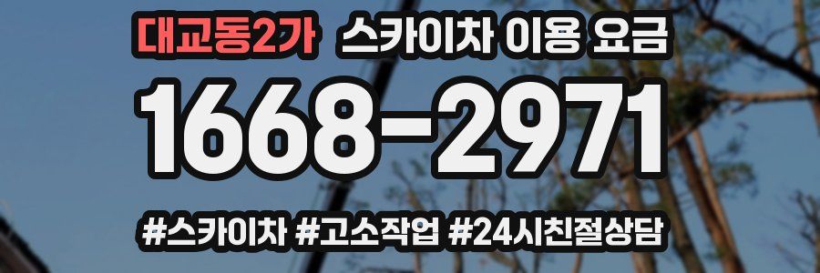 대교동2가 스카이차 이용 요금