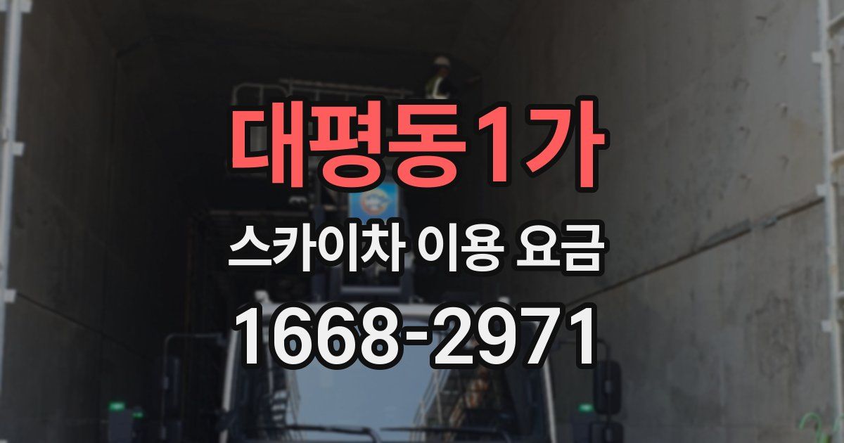 대평동1가 스카이차 이용 요금