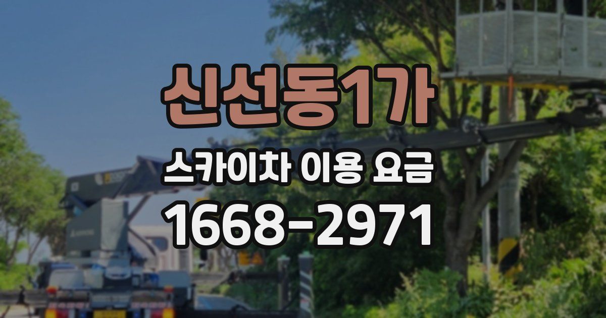 신선동1가 스카이차 이용 요금