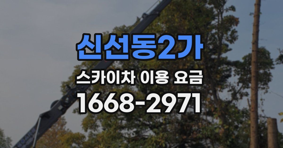 신선동2가 스카이차 이용 요금