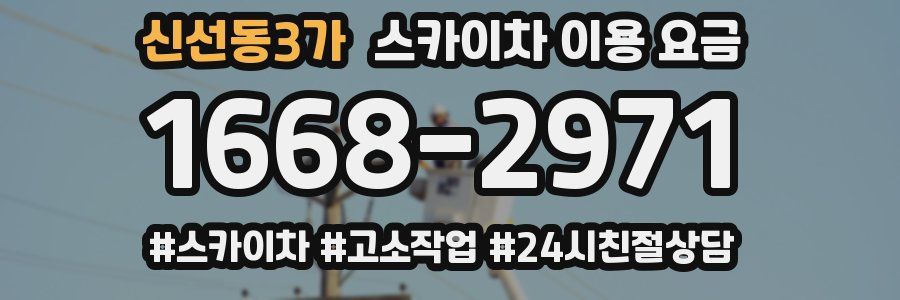 신선동3가 스카이차 이용 요금