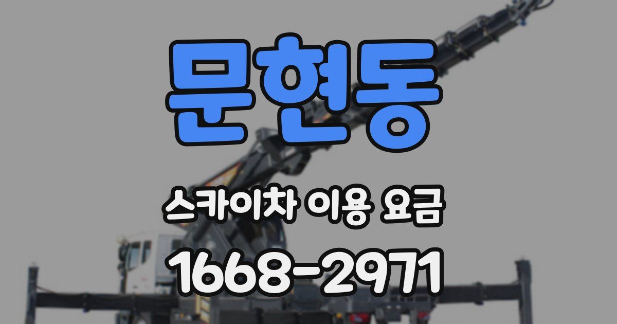 문현동 스카이차 이용 요금