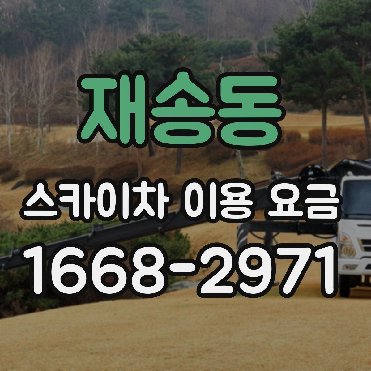 재송동 스카이차 이용 요금 문의 시 꼭 필요한 정보 목록