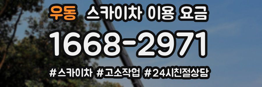 우동 스카이차 이용 요금