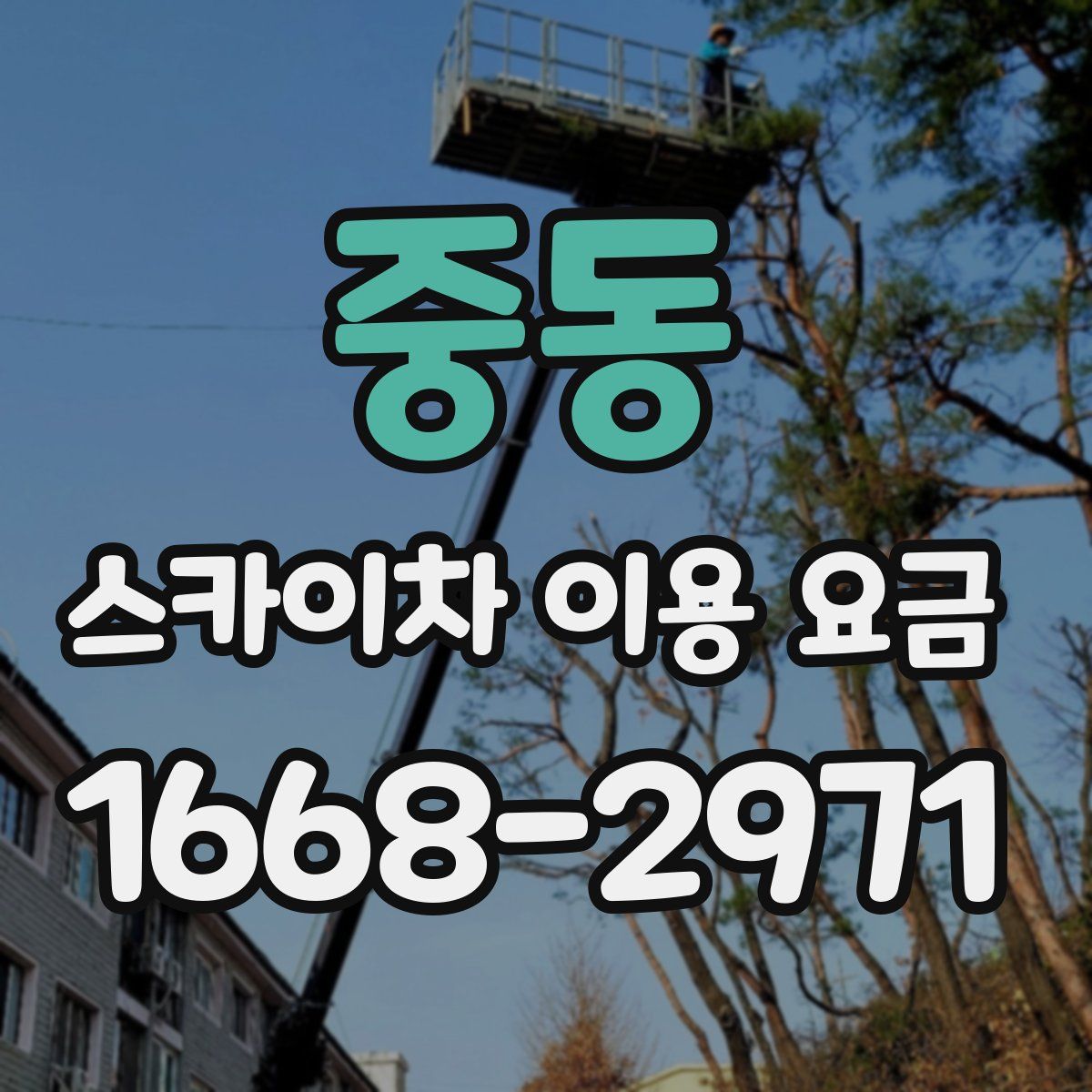 중동 스카이차 이용 요금