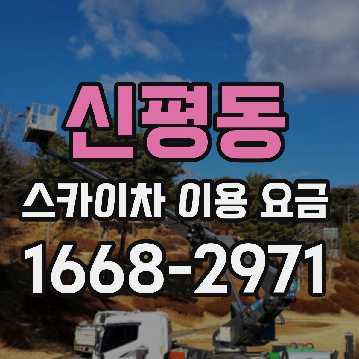 신평동 스카이차 이용 요금 확인 시 주의할 추가 비용
