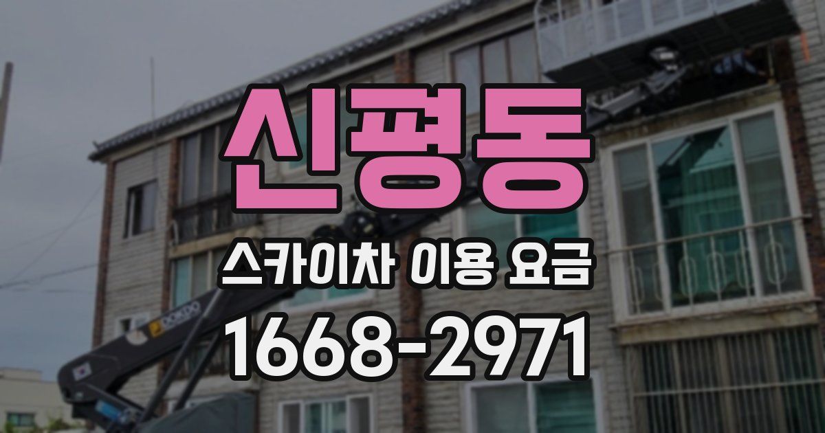 신평동 스카이차 이용 요금