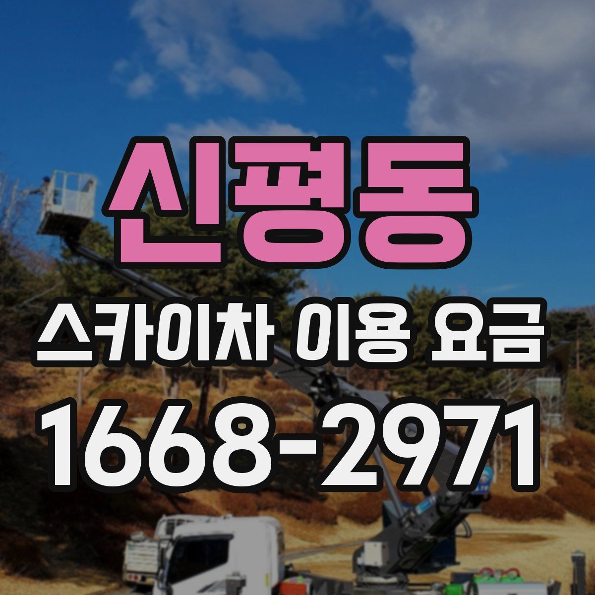신평동 스카이차 이용 요금