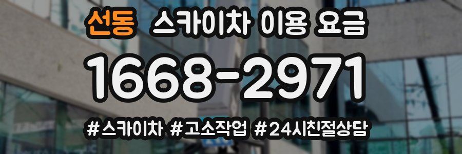 선동 스카이차 이용 요금