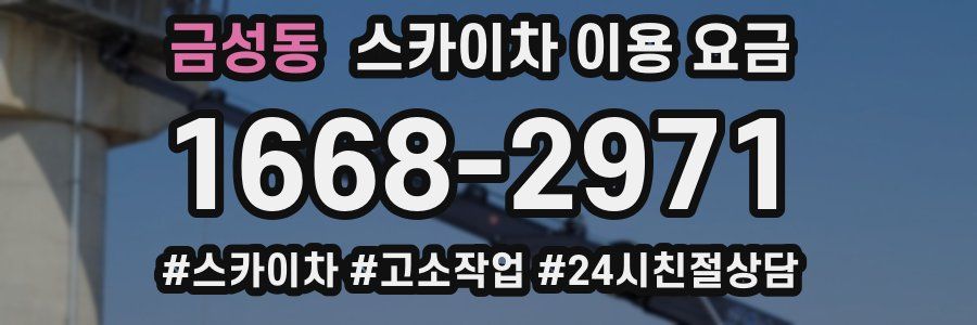 금성동 스카이차 이용 요금