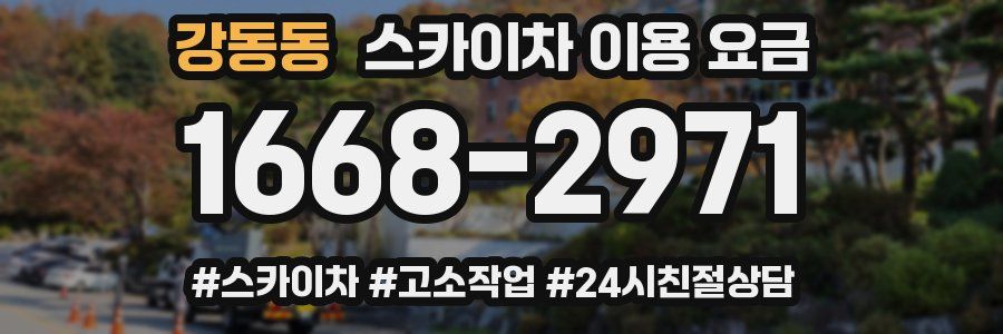 강동동 스카이차 이용 요금