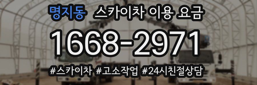 명지동 스카이차 이용 요금