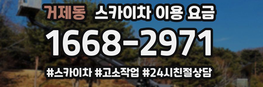거제동 스카이차 이용 요금