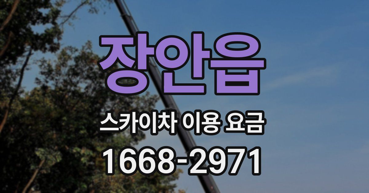 장안읍 스카이차 이용 요금