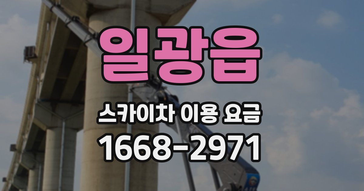일광읍 스카이차 이용 요금