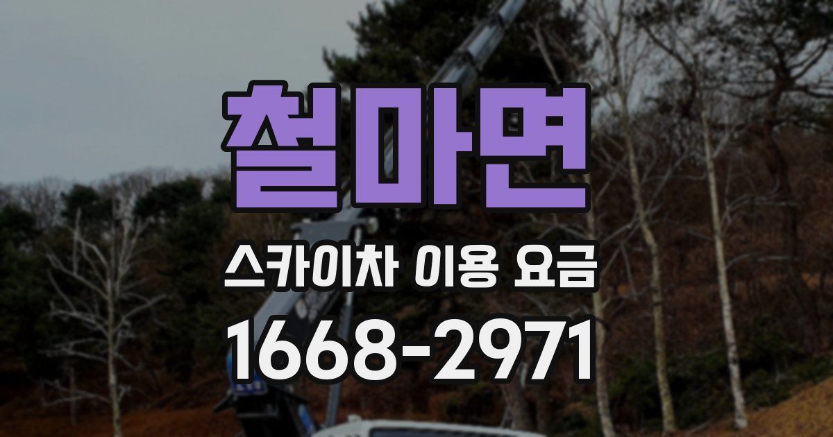 철마면 스카이차 이용 요금