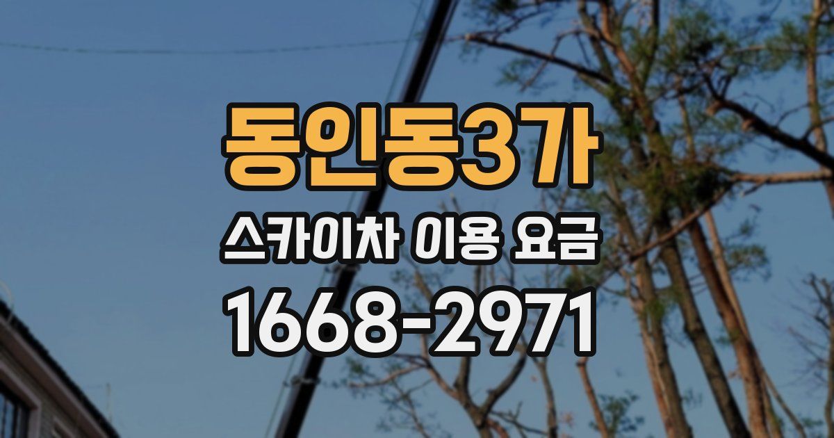 동인동3가 스카이차 이용 요금