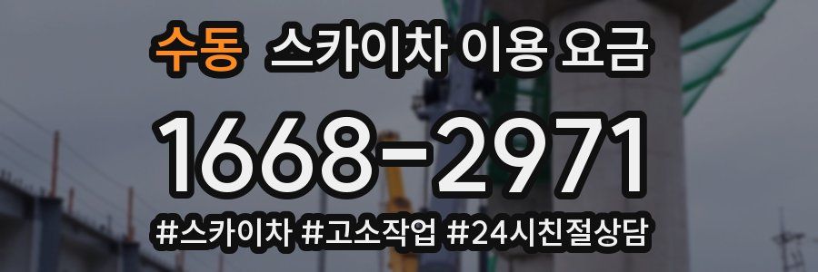 수동 스카이차 이용 요금