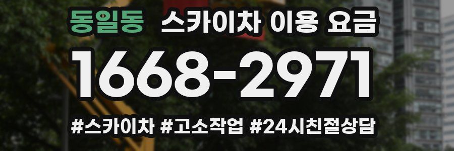 동일동 스카이차 이용 요금