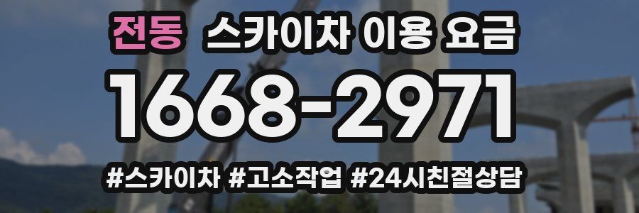 전동 스카이차 이용 요금