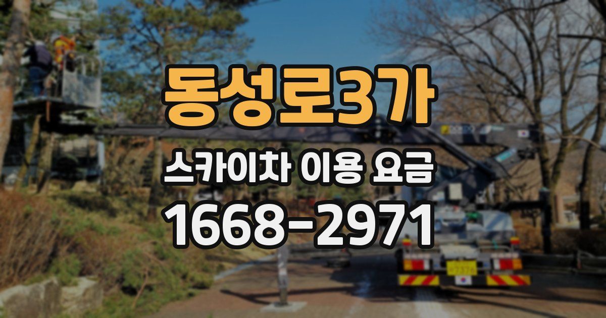 동성로3가 스카이차 이용 요금