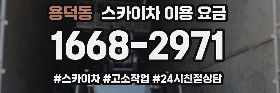 용덕동 스카이차 이용 요금
