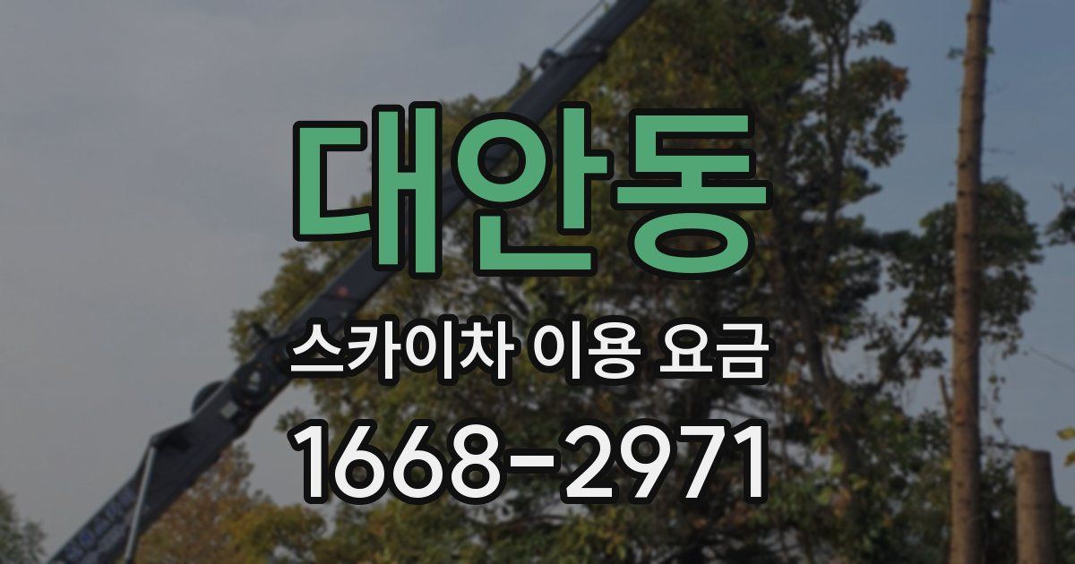 대안동 스카이차 이용 요금