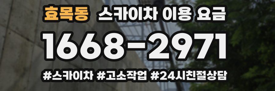효목동 스카이차 이용 요금
