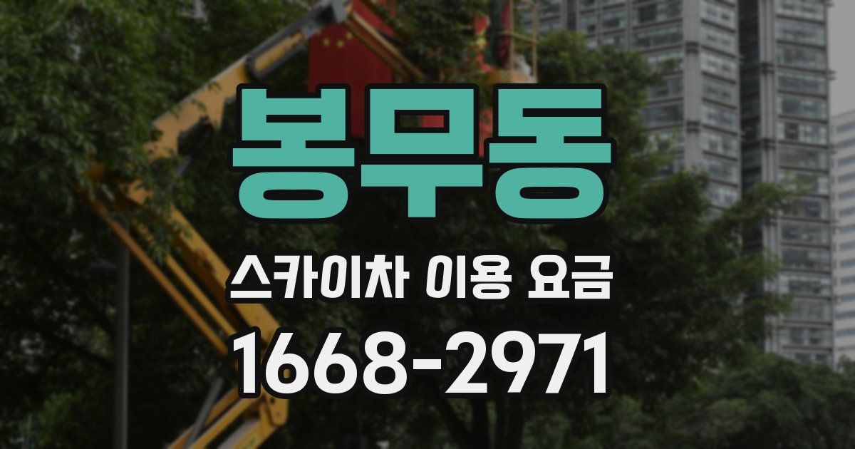 봉무동 스카이차 이용 요금