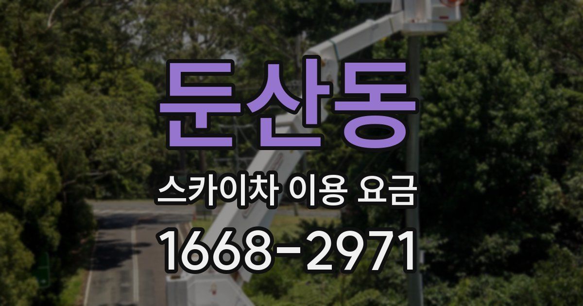 둔산동 스카이차 이용 요금