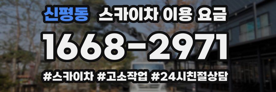 신평동 스카이차 이용 요금