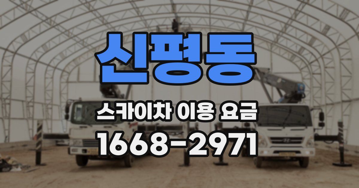 신평동 스카이차 이용 요금