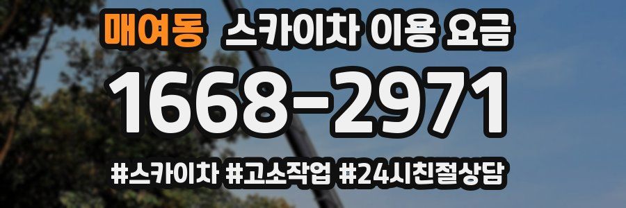 매여동 스카이차 이용 요금