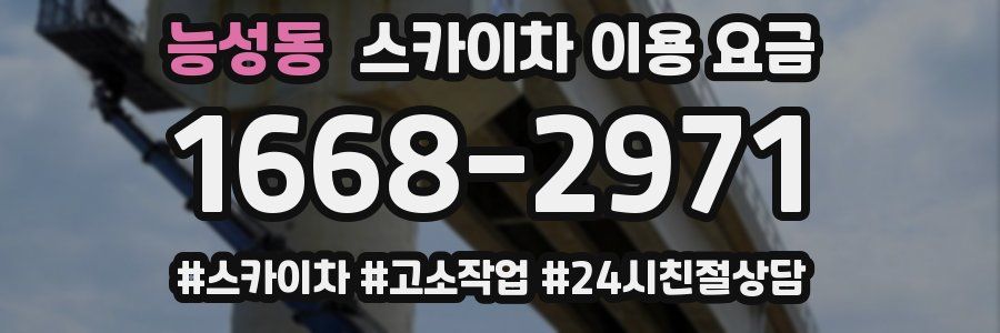 능성동 스카이차 이용 요금