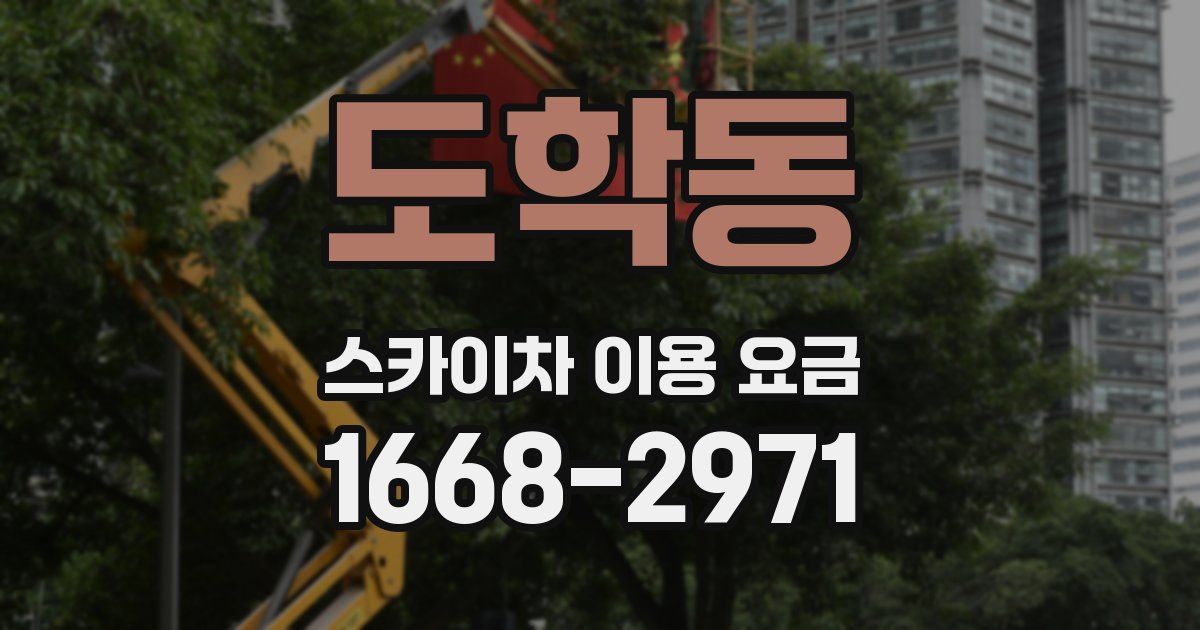 도학동 스카이차 이용 요금