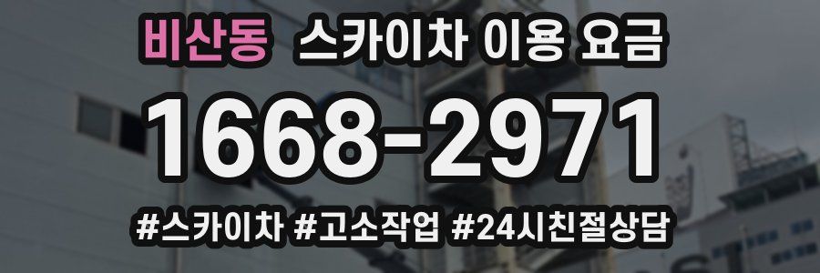 비산동 스카이차 이용 요금