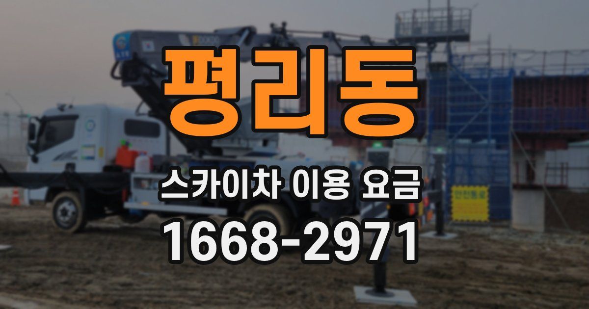 평리동 스카이차 이용 요금