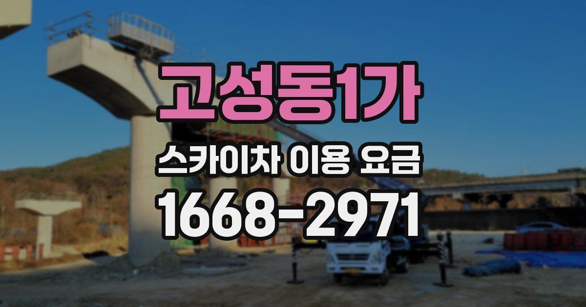 고성동1가 스카이차 이용 요금