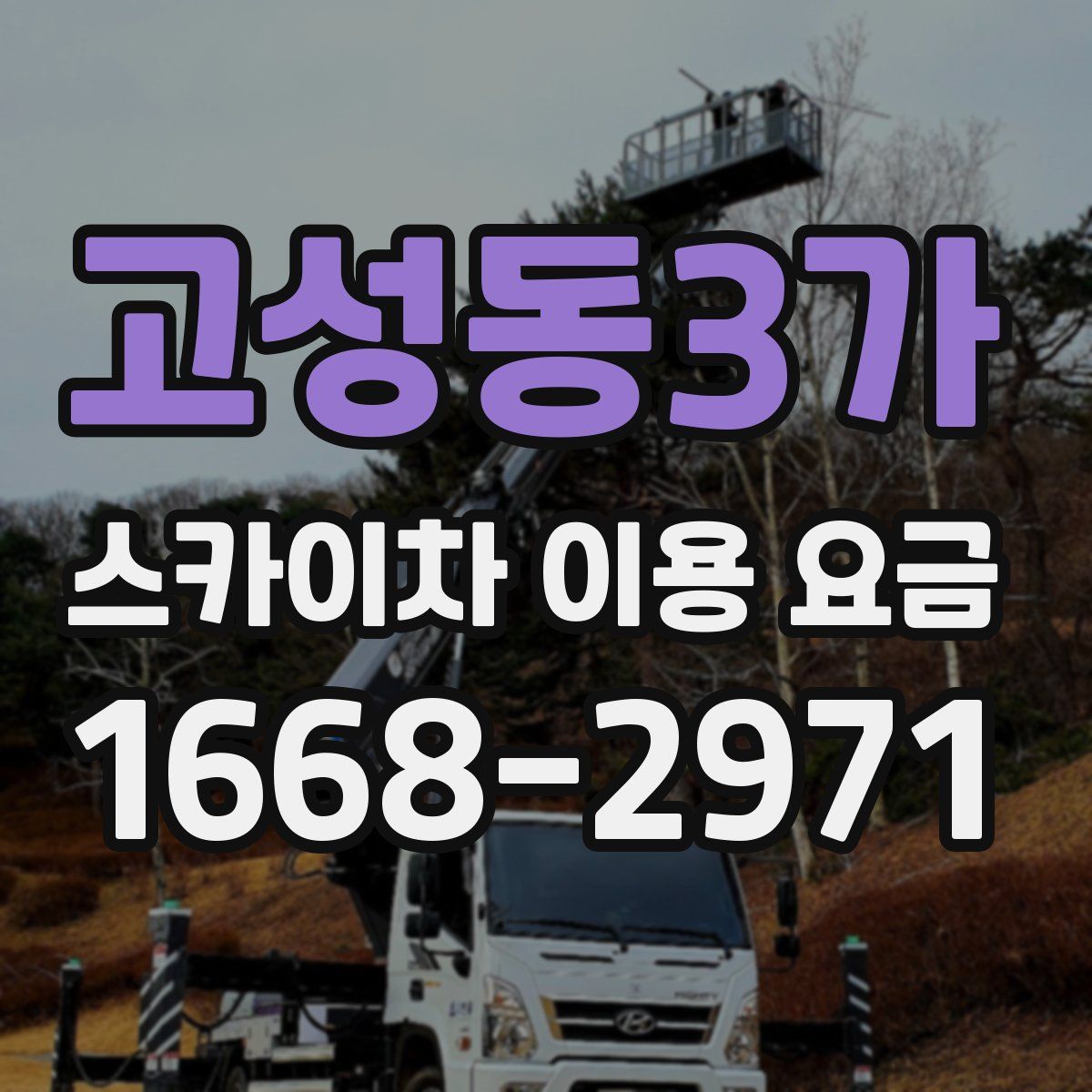 고성동3가 스카이차 이용 요금