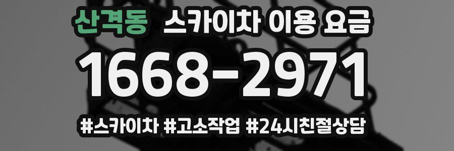 산격동 스카이차 이용 요금