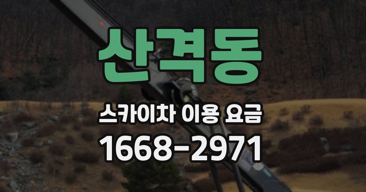 산격동 스카이차 이용 요금