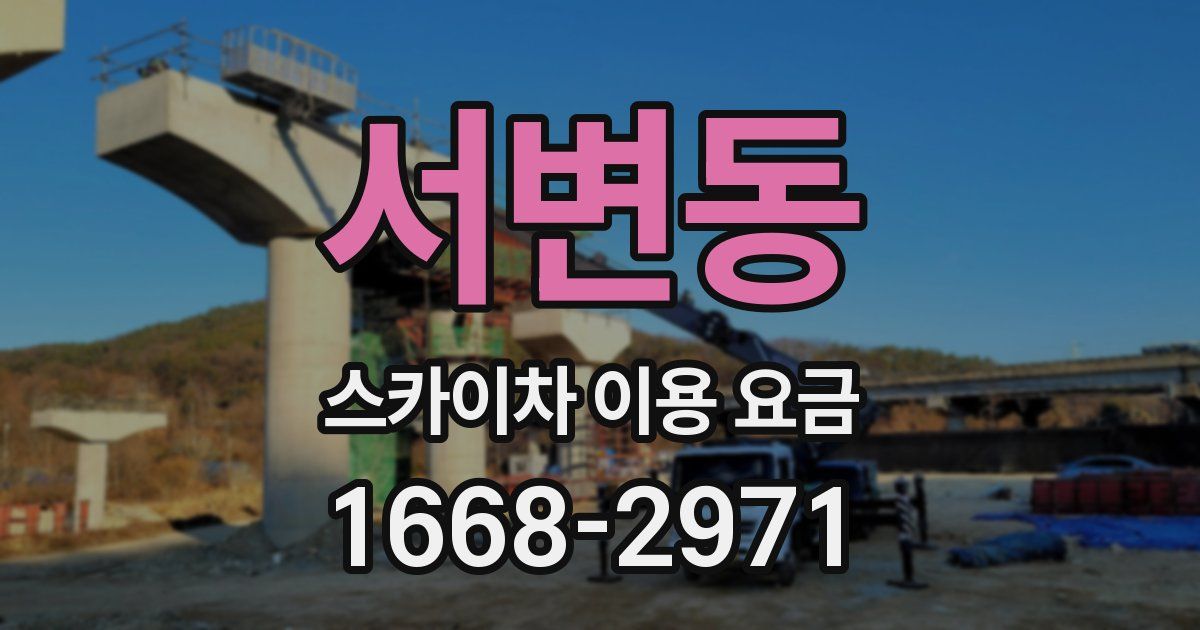 서변동 스카이차 이용 요금
