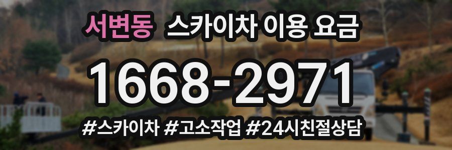 서변동 스카이차 이용 요금