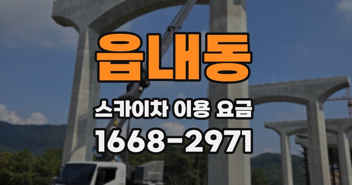 읍내동 스카이차 이용 요금