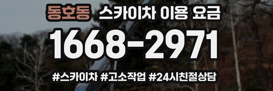 동호동 스카이차 이용 요금