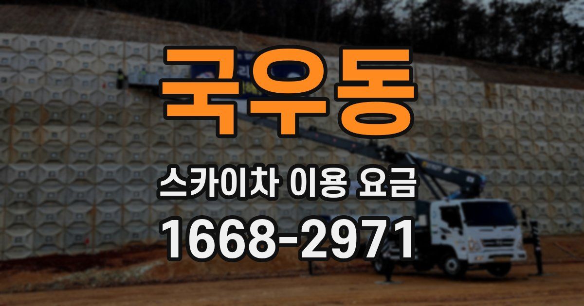 국우동 스카이차 이용 요금
