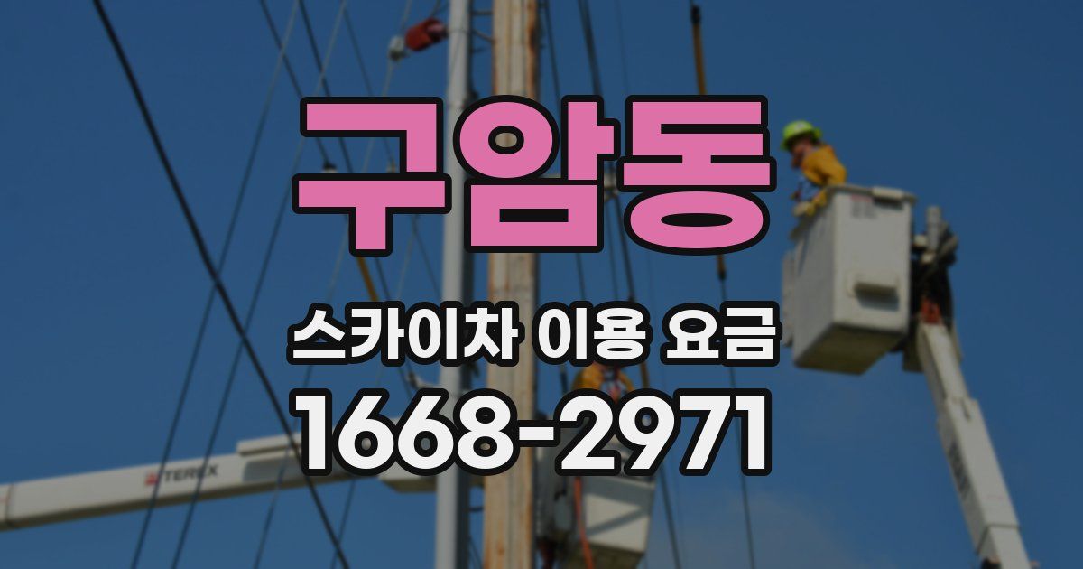 구암동 스카이차 이용 요금