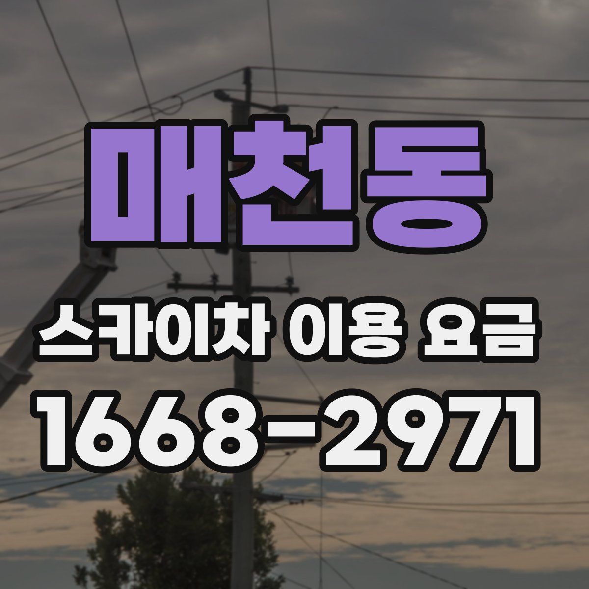매천동 스카이차 이용 요금