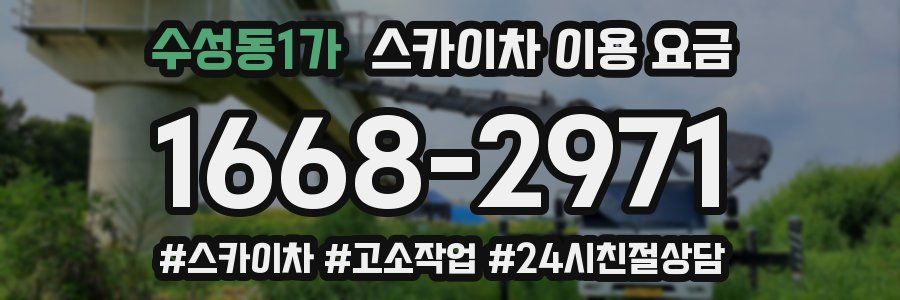 수성동1가 스카이차 이용 요금