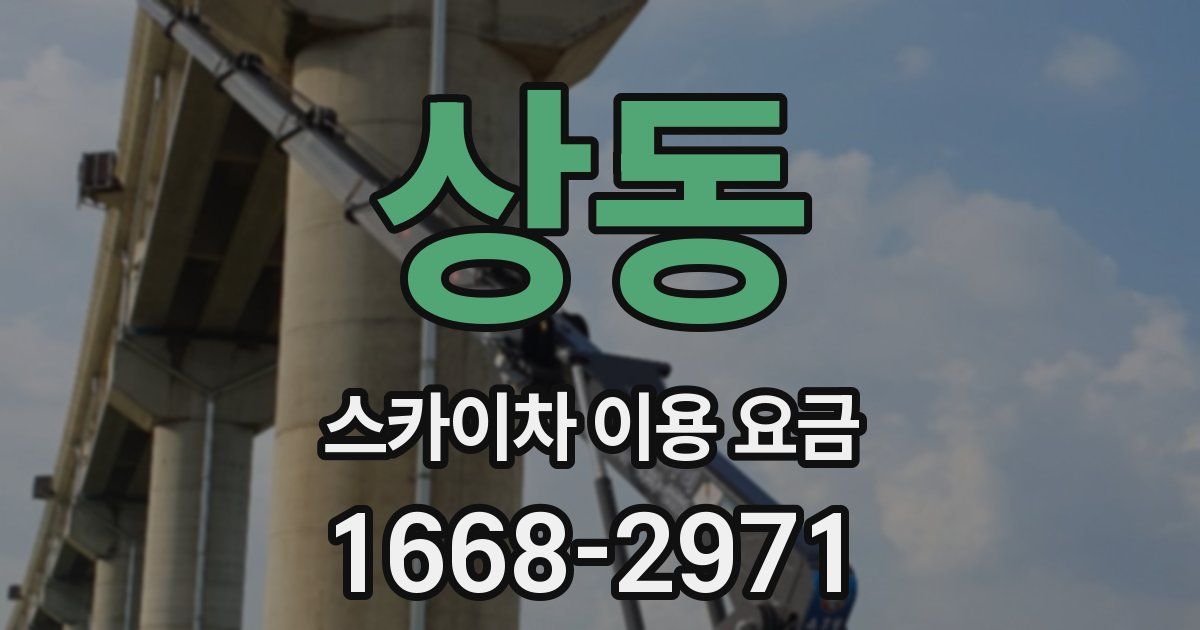 상동 스카이차 이용 요금